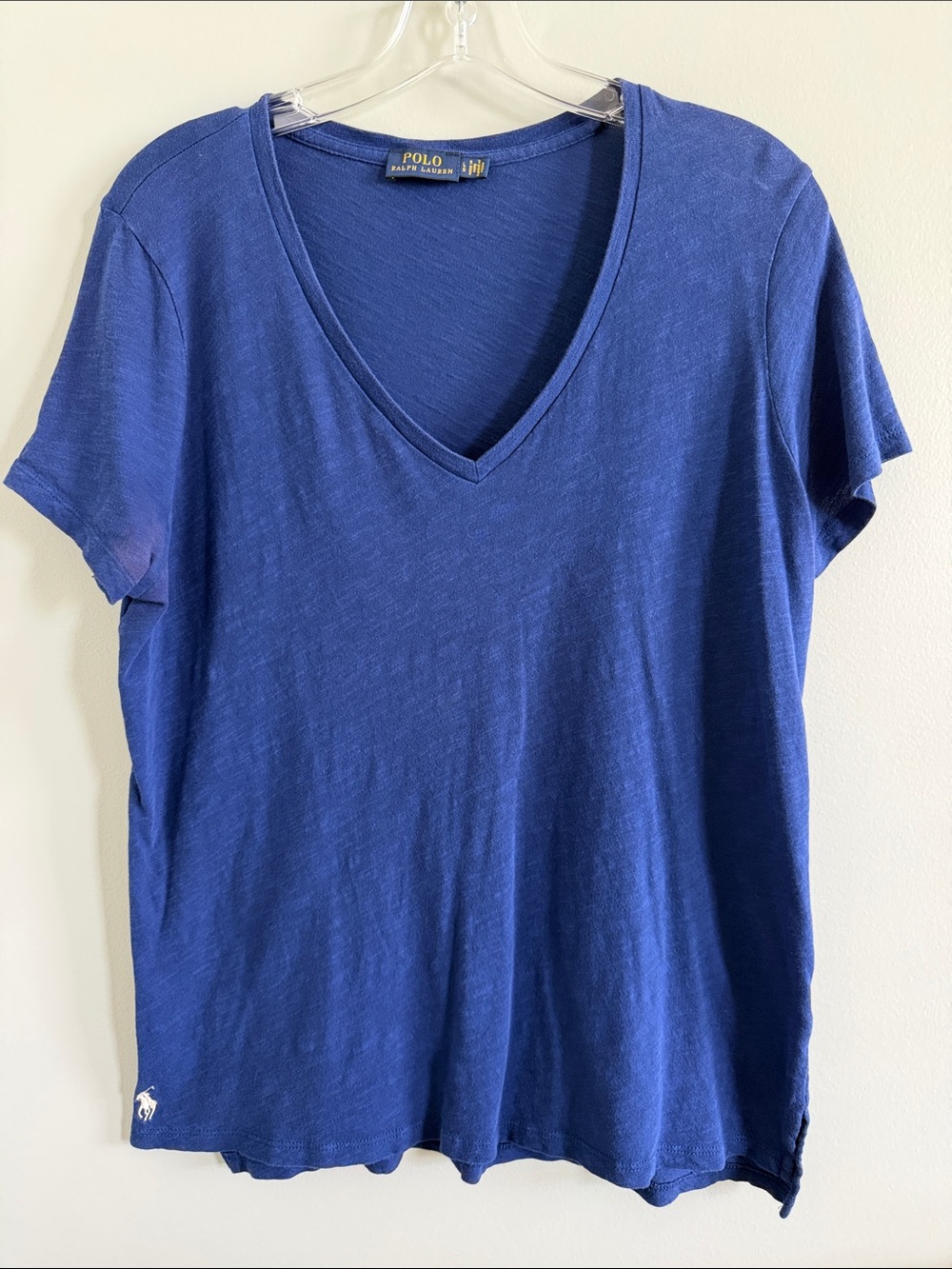 Polo by Ralph Lauren Women’s Deep Blue V-Neck Short Sleeve Tee